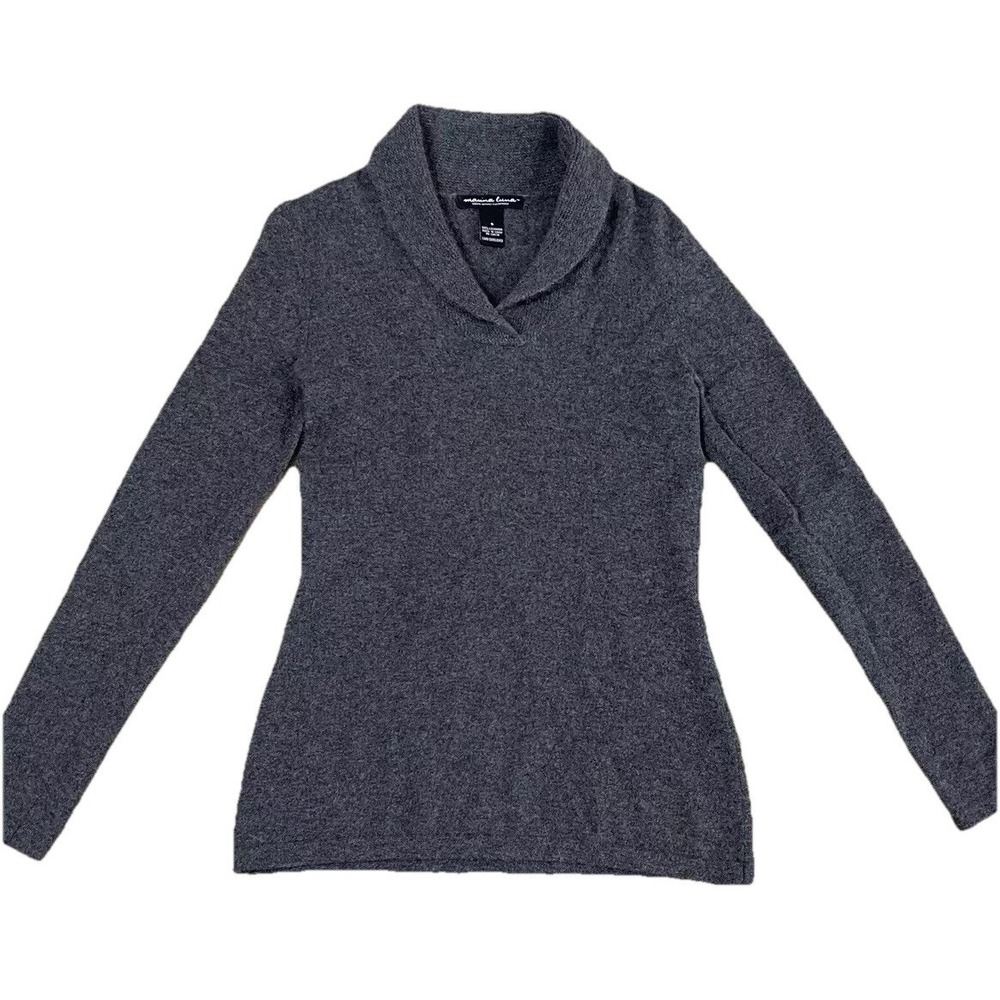 Marina Luna Cashmere Cowl Neck Soft‎ Cozy Long Sleeve Sweater Size Small